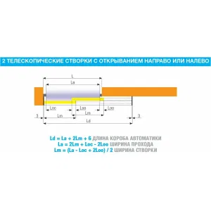 Автоматика для односторонних телескопических дверей FLUO-SLT TELESCOPIC короб 2200 мм CAME 818ST-0012 (КАМЕ) Автоматика для односторонних телескопических дверей FLUO-SLT TELESCOPIC короб 2200 мм CAME 818ST-0012 (КАМЕ)